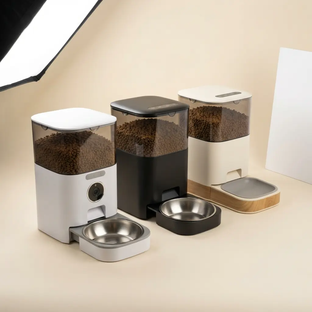 Automatic pet feeders